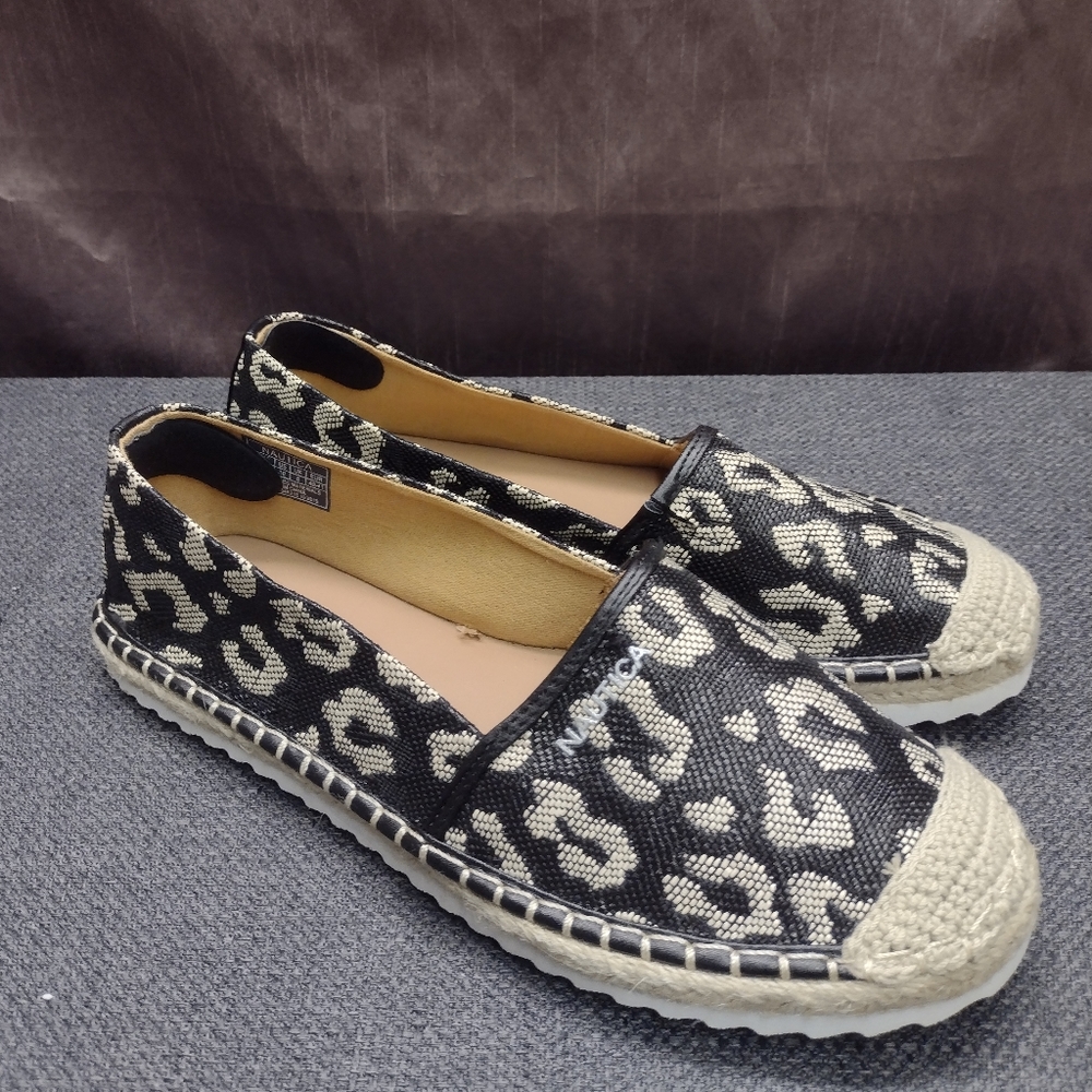 Nautica leopard slip on shoes